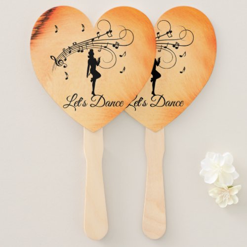 High Step Dancing to the Music Custom Hand Fan