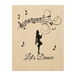 High Step Dancing to the Music Custom Wood Wall Art