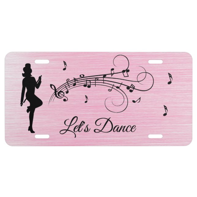 High Step Dancing to the Music License Plate (Front)