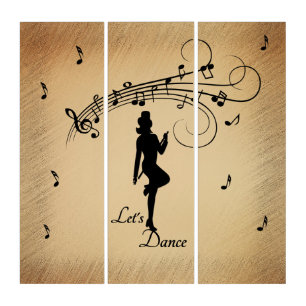 High Step Dancing to the Music Triptych