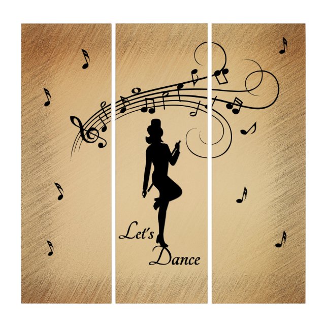 High Step Dancing to the Music Triptych (Front)