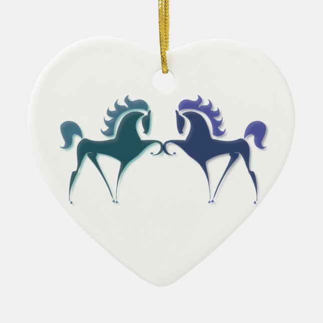 High Stepping Horse Ornament (Front)