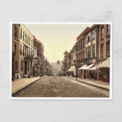 High Street Guildford England classic Photochrom Postcard
