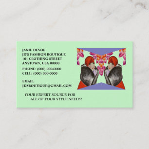 HIGH STYLE LADIES-FASHION, TAILORS BUSINESS CARDS