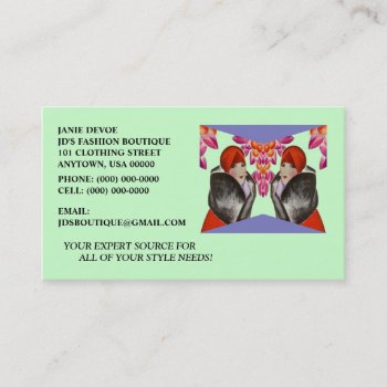 High Style Ladies-fashion  Tailors Business Cards by layooper at Zazzle