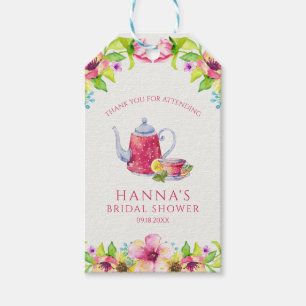 High Tea Bridal Shower Gift Tags
