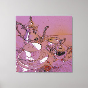 High tea canvas print