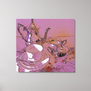High tea canvas print