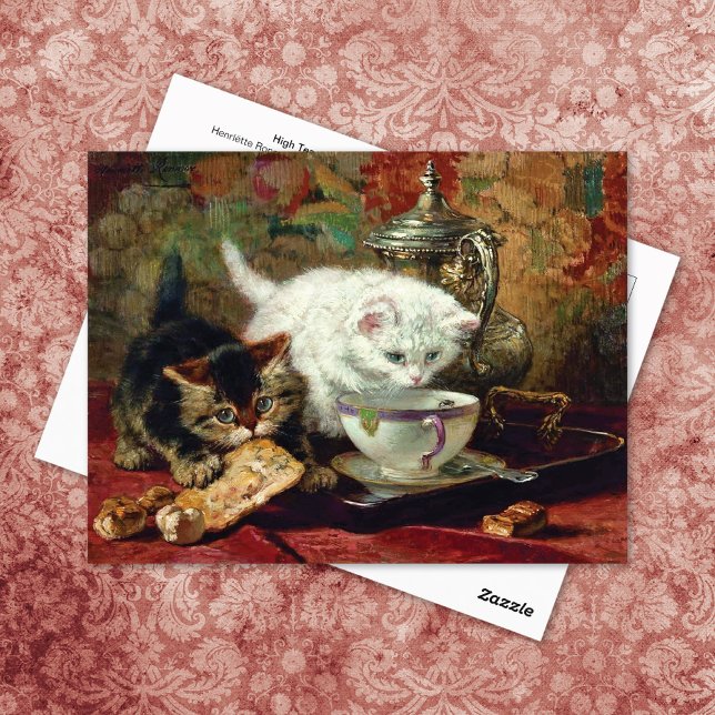 High Tea Cats Henriëtte Ronner-Knip Postcard (Creator Uploaded)