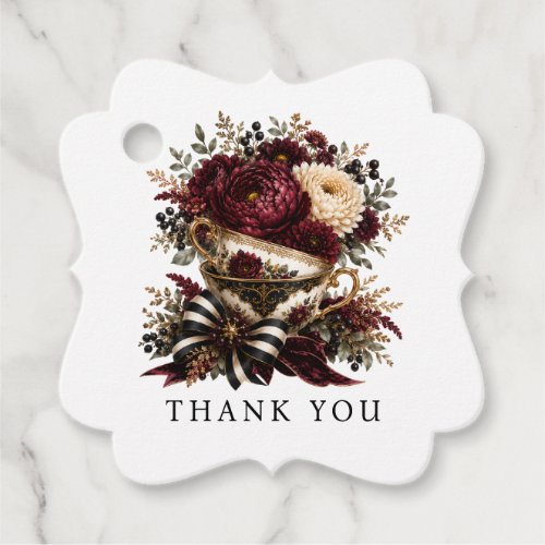 High tea Favor Tag