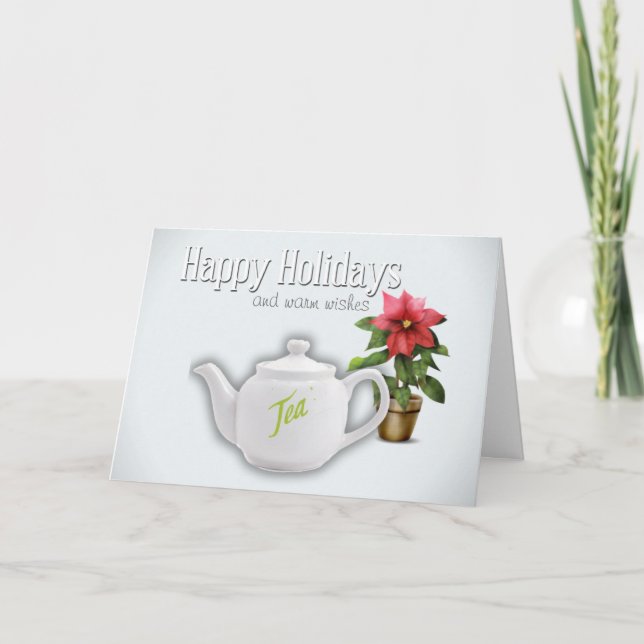High Tea Holiday Wishes Card (Front)