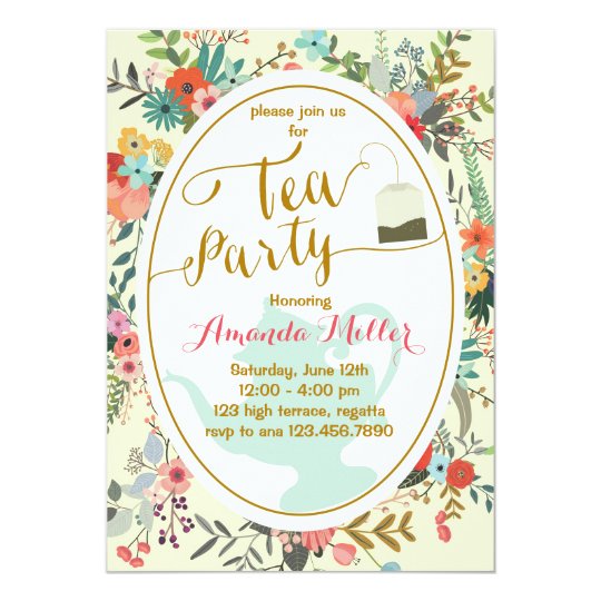 High Tea invitation | Zazzle.com