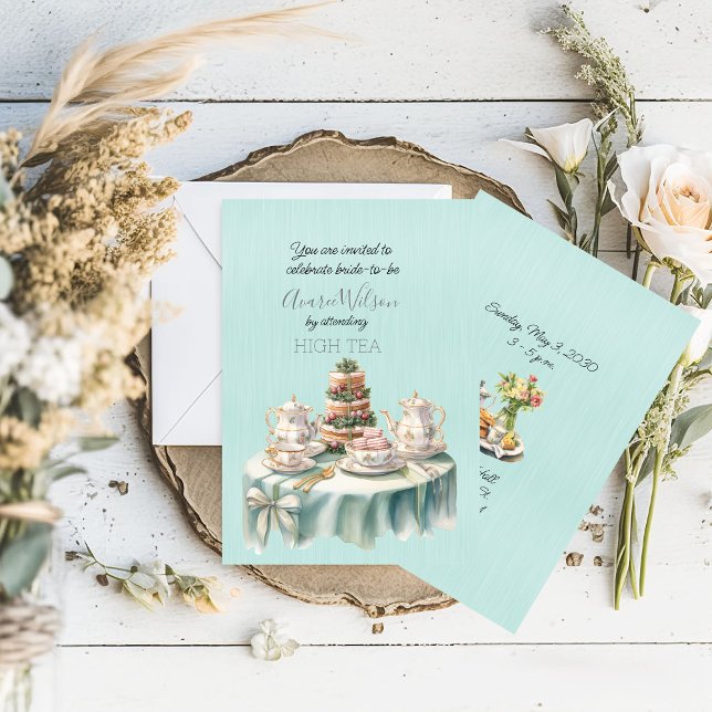 High Tea Shower Invitation  (Creator Uploaded)