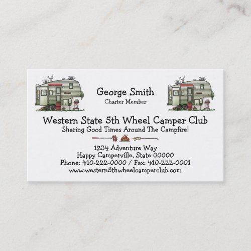 High Tech 5th Wheel Business Card