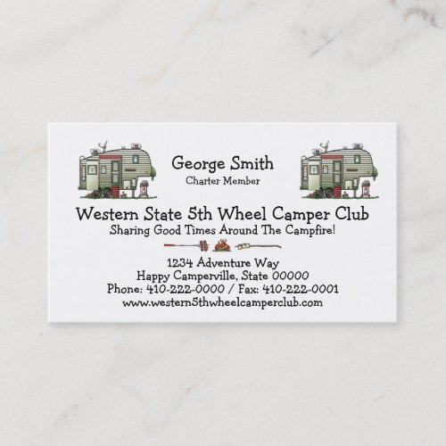 High Tech 5th Wheel Business Card