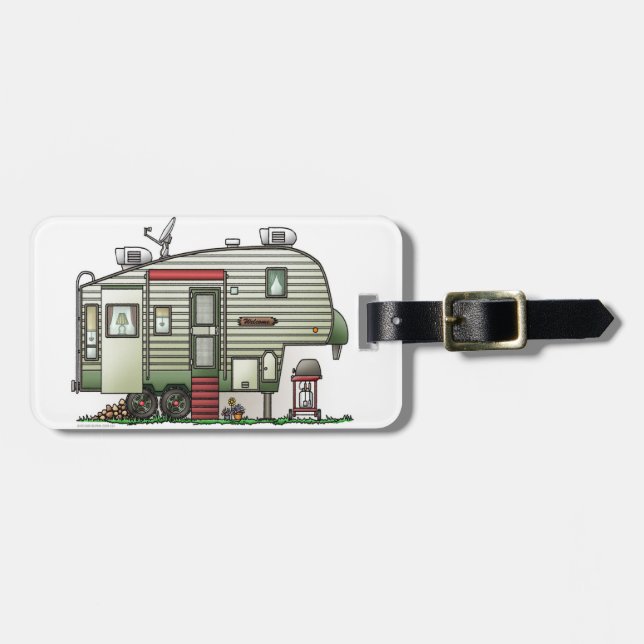 High Tech 5th Wheel Luggage Tag (Front Horizontal)