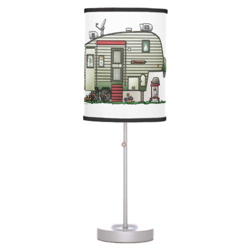 High Tech 5th Wheel Table Lamp