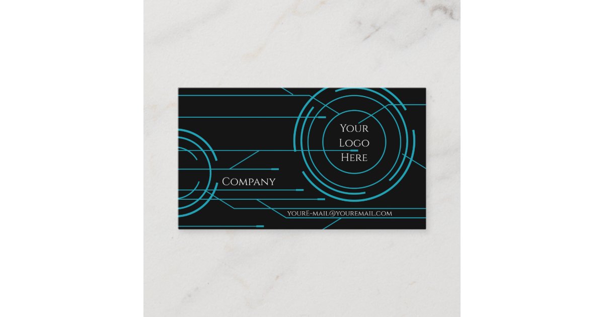 High Tech Business Card Zazzle