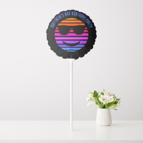 High Tech Cool Emoji Boys Birthday Party Balloon