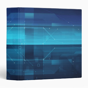 High tech digital background 3 ring binder