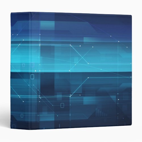 High tech digital background 3 ring binder