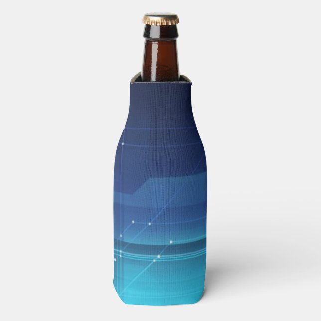 High tech digital background bottle cooler (Bottle Front)
