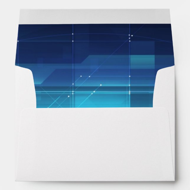 High tech digital background envelope (Back (Bottom))