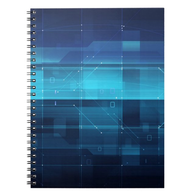 High tech digital background notebook (Front)