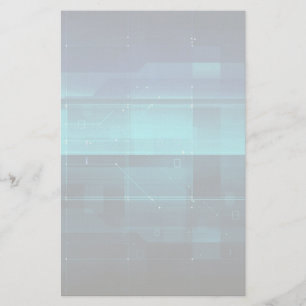 High tech digital background stationery