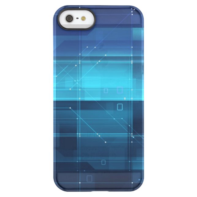 High tech digital background uncommon iPhone case (Back)