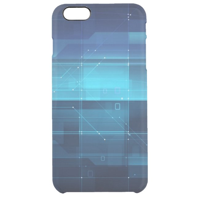 High tech digital background uncommon iPhone case (Back)