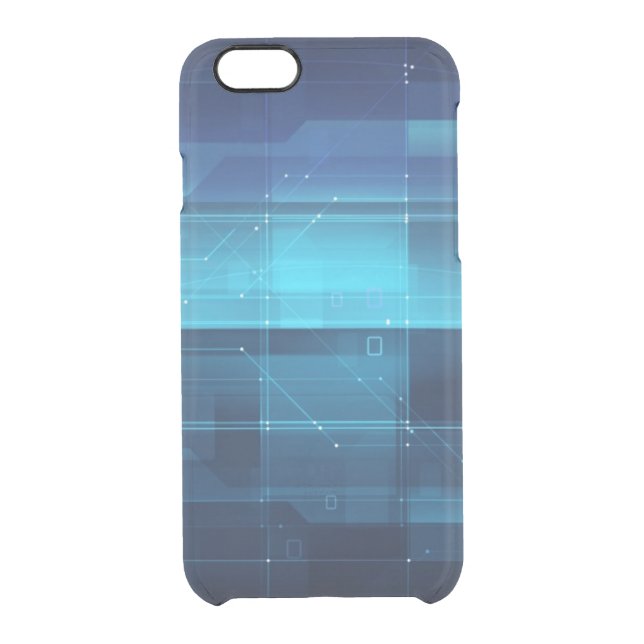 High tech digital background uncommon iPhone case (Back)