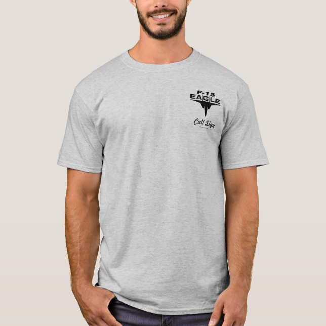High Tech Eagle - Light colored T-Shirt (Front)