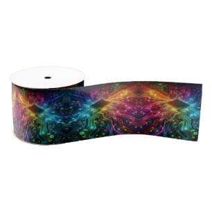 High Tech Rainbow Circuit Board Ribbon