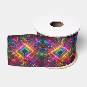 High Tech Rainbow Circuit Board Ribbon