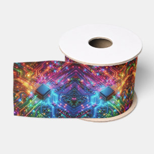 High Tech Rainbow Circuit Board Ribbon