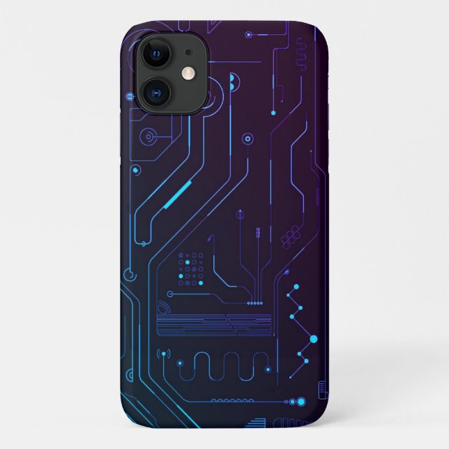 High tech technology wallpaper circuit board engin Case-Mate iPhone case (Back)