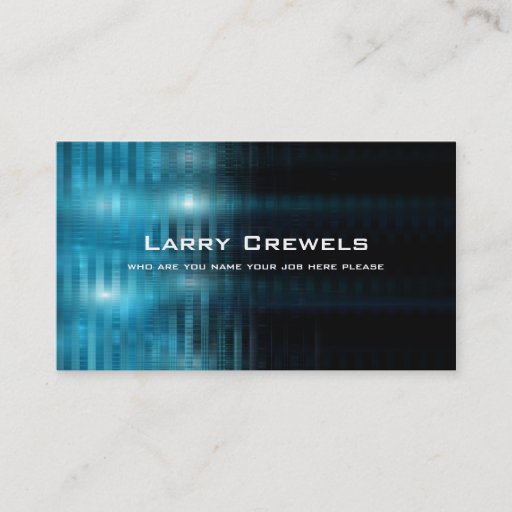 Customizable high technology business card