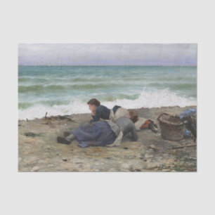 High Tide, Etretat by Daniel Ridgway Knight Tissue Paper