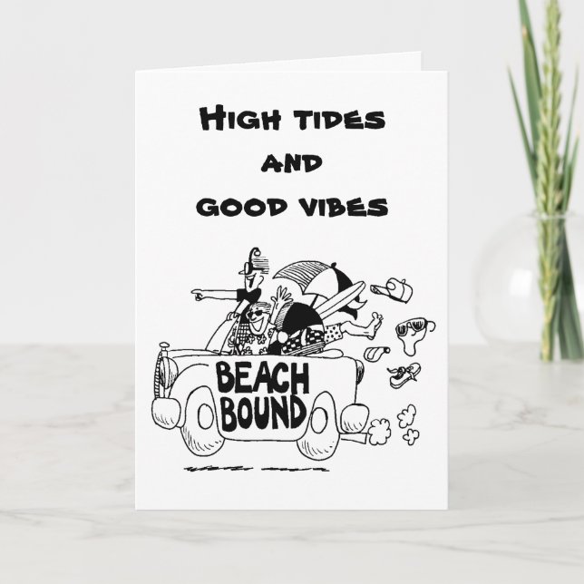 HIGH TIDES AND GOOD TIMES *50th* BIRTHDAY Card (Front)
