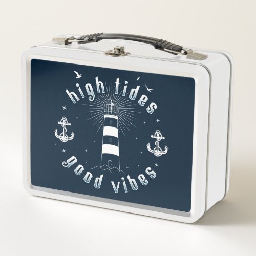 High Tides Good Vibes Lunch Box