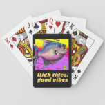 High Tides, Good Vibes. Playing Cards at Zazzle