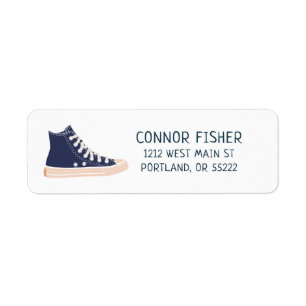 High-top sneakers shoes design label