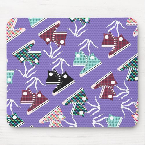 High Tops Pattern Mouse Pad