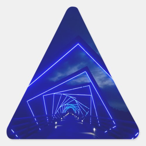 high trestle bridge triangle sticker