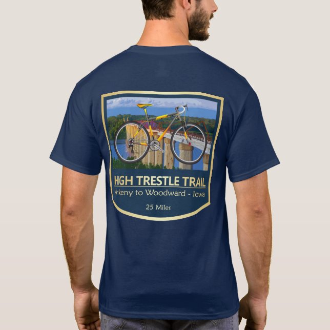 High Trestle Trail (bike2) T-Shirt (Back)