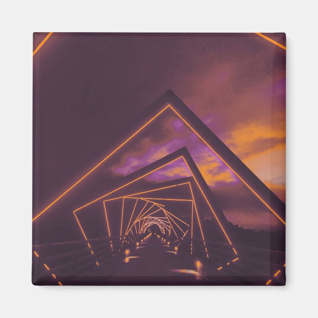 high trestle trail bridge magnet (Front)