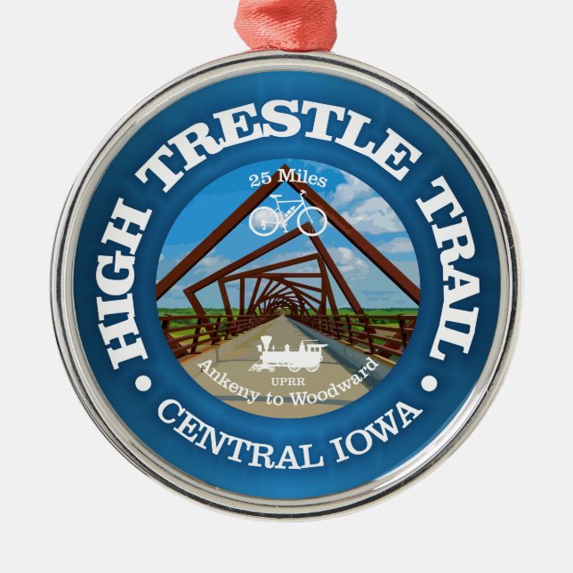 High Trestle Trail (cycling c) Metal Ornament (Front)