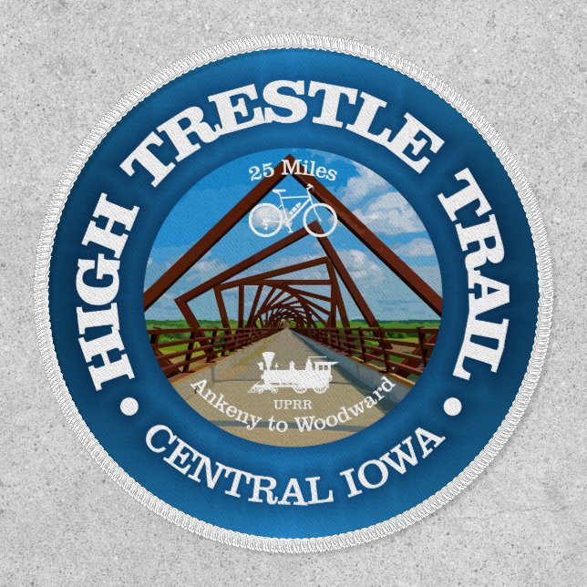 High Trestle Trail (cycling c) Patch (Front)
