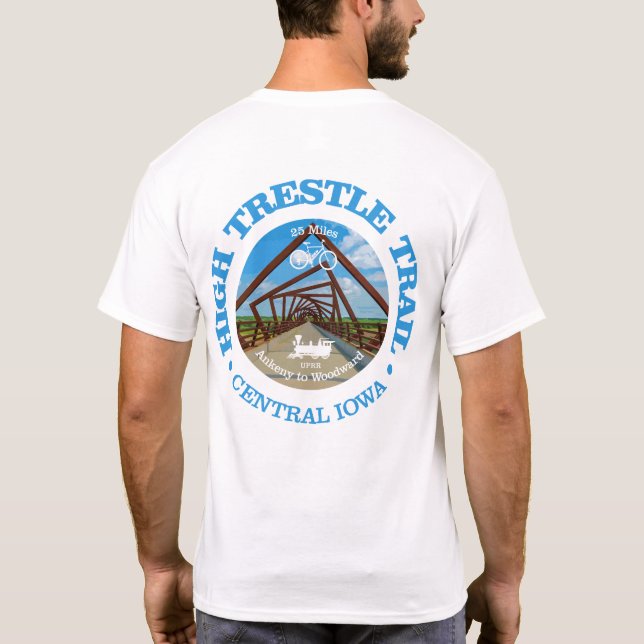 High Trestle Trail (cycling c) T-Shirt (Back)